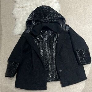 Women's Black Hooded Jacket